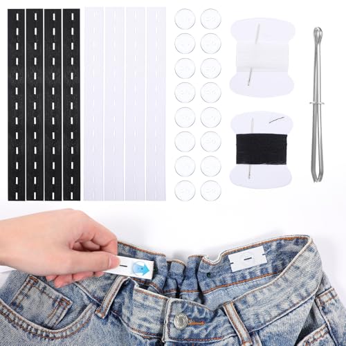 BOHUIZ 6 Stück Hosenversteller Elastisch, Verstellbare Elastischer Hosenbund, hosenbund enger machen, Hosen Enger Machen Clip, Hosenspanner für Damen Herren Kinder Hosenknöpfe zum Enger Machen BOHUIZ 6 Stück Hosenversteller Elastisch, Verstellbare Elastischer Hosenbund, hosenbund enger machen, Hosen Enger Machen Clip, Hosenspanner für Damen Herren Kinder Hosenknöpfe zum Enger Machen von BOHUIZ
