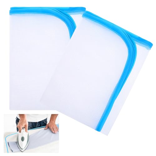 BOHUIZ Bügelschutznetztuch gegen Anbrennen, 2er-Pack Presstücher zum Bügeln, Bügelschutz-Isolierpolster zum Nähen und Bügeln, Bügeltuch zum Schutz der Kleidung, 23,6 × 15,7 Zoll BOHUIZ Bügelschutznetztuch gegen Anbrennen, 2er-Pack Presstücher zum Bügeln, Bügelschutz-Isolierpolster zum Nähen und Bügeln, Bügeltuch zum Schutz der Kleidung, 23,6 × 15,7 Zoll von BOHUIZ
