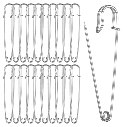 BOHUIZ Sicherheitsnadeln 90 mm, 20 Stück Sicherheitsnadeln Groß Sicherheitsnadel Safety Pins für Kleidung Dicke Stoffe Alle Arten von Handarbeiten Decken BOHUIZ Sicherheitsnadeln 90 mm, 20 Stück Sicherheitsnadeln Groß Sicherheitsnadel Safety Pins für Kleidung Dicke Stoffe Alle Arten von Handarbeiten Decken von BOHUIZ