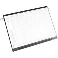 BOI Hängehefter für Dienstpläne- bzw. Intensivkurven Kunststoff schwarz DIN A3 1x Klemmleiste, 5 St. von BOI