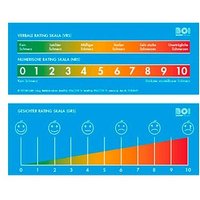 BOI Lineal Schmerzintensität 20,0 cm, blau von BOI