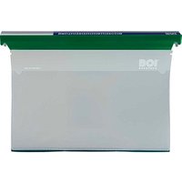 BOI Patienten-Dokumentations-Hängemappe Kunststoff grün DIN A4 1x 2 Ringe, Q-Mechanik, 10 St. von BOI