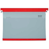 BOI Patienten-Dokumentations-Hängemappe Kunststoff rot DIN A4 1x Schlauchmechanik, 1 St. von BOI