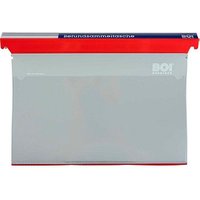 BOI Patienten-Dokumentations-Hängemappe Kunststoff rot DIN A4 1x 2 Ringe, Q-Mechanik, 10 St. von BOI