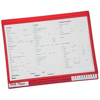 BOI Patienten-Dokumentations-Hängemappe Slim Kunststoff rot DIN A4 1x kaufmännische Heftung, 1 St. von BOI