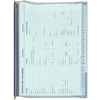 BOI Planettentaschen Kunststoff blau DIN A4 2x Klemmleiste, 10 St. von BOI