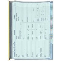 BOI Planettentaschen Kunststoff gelb DIN A4 2x Klemmleiste, 10 St. von BOI