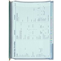 BOI Planettentaschen Kunststoff grün DIN A4 2x Klemmleiste, 10 St. von BOI