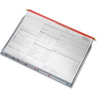 BOI Planettentaschen Kunststoff rot DIN A4 5x Klemmleiste, 10 St. von BOI