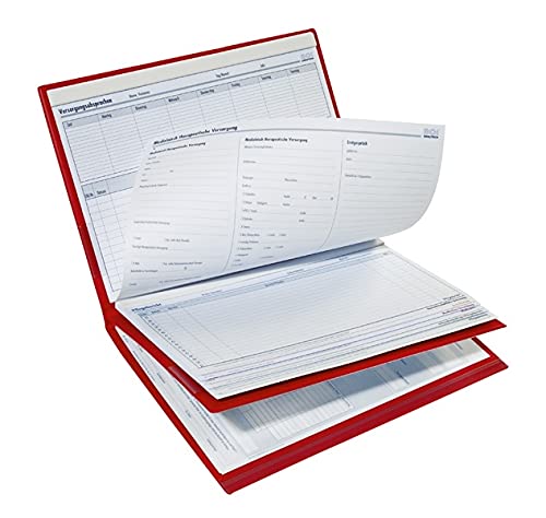 BOI THERMAL Patienten-Dokumentationsmappe (rot) - DIN A4, Standard, 3-Deckel, 4 Abheftmöglichkeiten, 100 Blatt Kapazität von BOI THERMAL