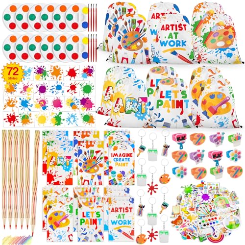BOIKOKY 144 Pcs Art Paint Party Favors Supplies BOIKOKY 144 Pcs Art Paint Party Favors Supplies von BOIKOKY