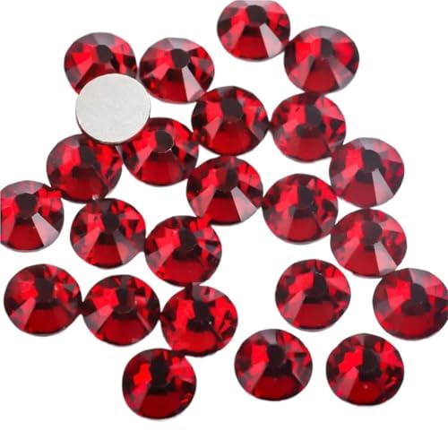 3D-Nagel-Strasskristall, kostenlose Bügel-Nageldekoration, Heißbohren, for Nagelkunst, Kunstkreation usw. Hotfix Strasssteine(Red,SS20-1440pcs) von BOJHGO