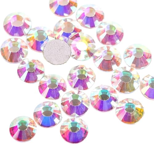 Kristallmasse, nicht-thermische Reparatur-Strasssteine, Glas-Strasssteine, nicht-thermische Reparatur-Strasssteine, DIY-Nagelkunst-Dekoration Hotfix Strasssteine(Color1,SS5-1440pcs) von BOJHGO