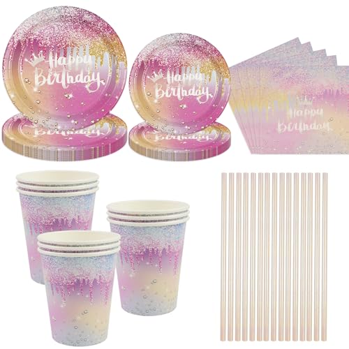 Buntes Gold Partygeschirr, 50 Stück Diamanten 23cm/18cm Pappteller Tassen Servietten Strohhalme Bling Hell Geburtstag Partygeschirr für Happy Birthday Hochzeitsparty Tischdekorationen-10 Gäste Buntes Gold Partygeschirr, 50 Stück Diamanten 23cm/18cm Pappteller Tassen Servietten Strohhalme Bling Hell Geburtstag Partygeschirr für Happy Birthday Hochzeitsparty Tischdekorationen-10 Gäste von BOKFJBP