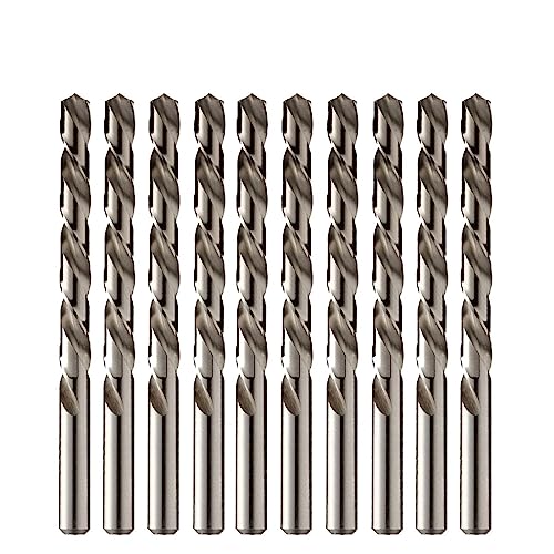 10 Stück 0,5 mm-12 mm Linkshänder-Bohrer HSS M2 Reverse Spiralbohrer (Size : 5.0mm) von BOLNEY