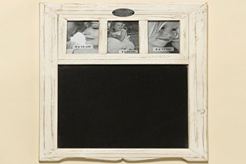BOLTZE Memotafel Memoboard Amelie Shabby mit 3-Fach Bilderrahmen Schreibtafel aus Holz Creme BOLTZE Memotafel Memoboard Amelie Shabby mit 3-Fach Bilderrahmen Schreibtafel aus Holz Creme von BOLTZE