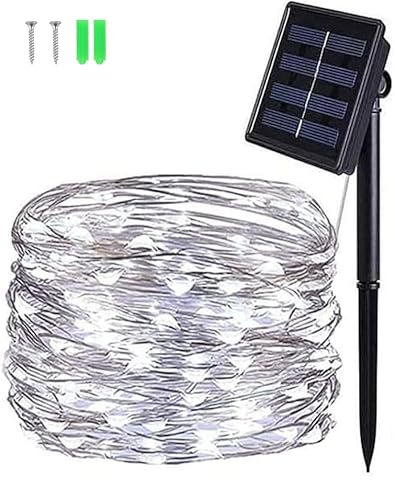 BOLWEO Solar Lichterkette Aussen,5M 50LED Solar Lichterkette Kupferdraht 8 Modi Timer Wetterfest für Gartendeko,Terrasse,Patio Zaun Camping Draußen Hochzeit Kaltweiß BOLWEO Solar Lichterkette Aussen,5M 50LED Solar Lichterkette Kupferdraht 8 Modi Timer Wetterfest für Gartendeko,Terrasse,Patio Zaun Camping Draußen Hochzeit Kaltweiß von BOLWEO