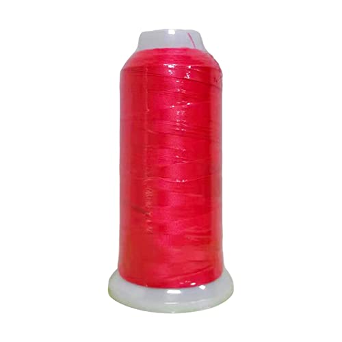 7 Farben, leuchtet im Dunkeln, Stickgarn, buntes Polyester-Stickmaschinengarn, leuchtet im Dunkeln, Maschinenstickgarn für Stickerei, Quilten, Nähen (rot) von BOMBKI