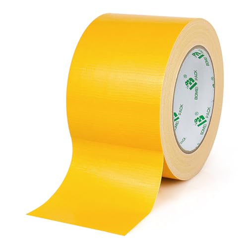 BOMEI PACK Gelb Panzertape Wasserfest 75 mm x 30 m - Gelb Panzertape Gaffer Tape Gewebeklebeband - Gewebeband - Panzerband Extra Stark - Duct Tape - Wasserdichtes Klebeband BOMEI PACK Gelb Panzertape Wasserfest 75 mm x 30 m - Gelb Panzertape Gaffer Tape Gewebeklebeband - Gewebeband - Panzerband Extra Stark - Duct Tape - Wasserdichtes Klebeband von BOMEI PACK