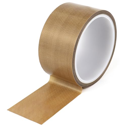 BOMEI PACK PTFE-Klebeband, 1R, Hochtemperatur, 50 mm x 10 m, für Vakuumierer, manuelle Impulsversiegelungen, Isolierung, PTFE-beschichtetes Glasfaser-Klebeband BOMEI PACK PTFE-Klebeband, 1R, Hochtemperatur, 50 mm x 10 m, für Vakuumierer, manuelle Impulsversiegelungen, Isolierung, PTFE-beschichtetes Glasfaser-Klebeband von BOMEI PACK