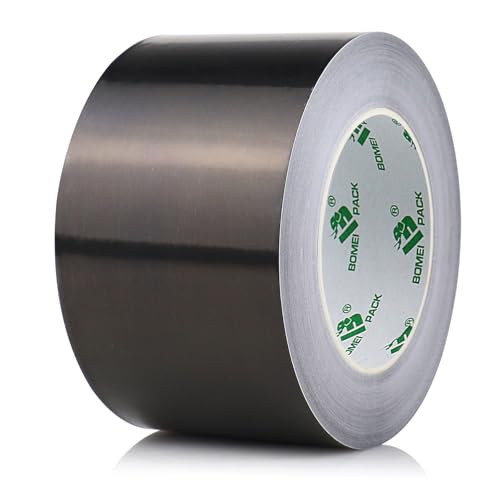 BOMEI PACK Schwarz 75mmx50m Aluminium Klebeband Hitzebeständiges - 1 Rolle Alu Klebeband zum Reparieren von Metalloberflächen - Starke Aluband Selbstklebend BOMEI PACK Schwarz 75mmx50m Aluminium Klebeband Hitzebeständiges - 1 Rolle Alu Klebeband zum Reparieren von Metalloberflächen - Starke Aluband Selbstklebend von BOMEI PACK