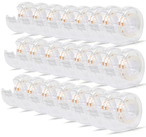 BOMEI PACK Transparentes Klebeband mit Spender, Büro-Klebeband, Nachfüllrollen mit Spender, Großpackung für Heimwerker, Geschenkverpackungen, Reparaturen, Zuhause und Schule, 1,9 x 2,5 cm, 24 Stück BOMEI PACK Transparentes Klebeband mit Spender, Büro-Klebeband, Nachfüllrollen mit Spender, Großpackung für Heimwerker, Geschenkverpackungen, Reparaturen, Zuhause und Schule, 1,9 x 2,5 cm, 24 Stück von BOMEI PACK