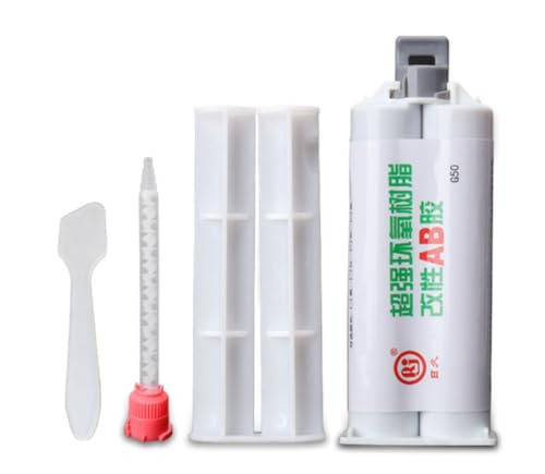 Epoxidkleber 100ml, 5 Minuten Kraftkleber, Transparent Epoxy Kleber, 2k Kleber Extra Stark, Epoxidharz K-leber, für Reparieren Metall, Kunststoff, Holz, Stein, Keramik, Glas, Fliesen von BOMVMVE