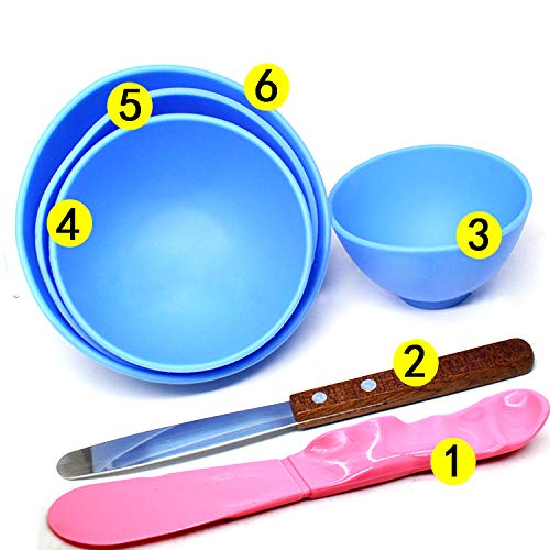BONEW 4 x Zahnputz-Schalen aus Kunststoff für Alginat, Modelliermasse, Gummi-Plasterschale + 2 Rührspatel BONEW 4 x Zahnputz-Schalen aus Kunststoff für Alginat, Modelliermasse, Gummi-Plasterschale + 2 Rührspatel von BONEW