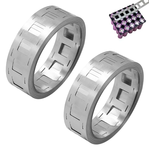 2 Stück Nickel Streifen, 10M Nickelband 0,15 x 27mm Nickel Streifen Band für 18650-Batterien Schweißen für Punktschweißgerät NI-Platte für 2 Parallele 18650-Batterien DIY 18650 Akkupack 2 Stück Nickel Streifen, 10M Nickelband 0,15 x 27mm Nickel Streifen Band für 18650-Batterien Schweißen für Punktschweißgerät NI-Platte für 2 Parallele 18650-Batterien DIY 18650 Akkupack von BONJUME