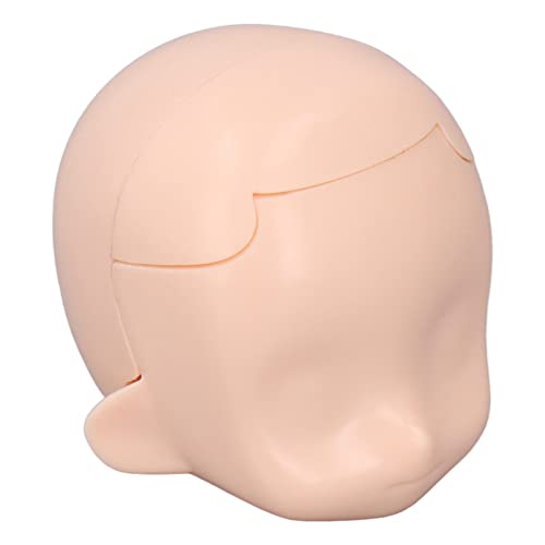 BONKZEBU Leere Puppenkopf 1/12, Kugelgelenk Puppe DIY Make -up Exquisit, Abnehmbarer Plastikzementpuppenkopf, Langlebiger Kugelgelenkkopf, Leichtes Tragbares Puppenkopf (Normales Weiß) von BONKZEBU