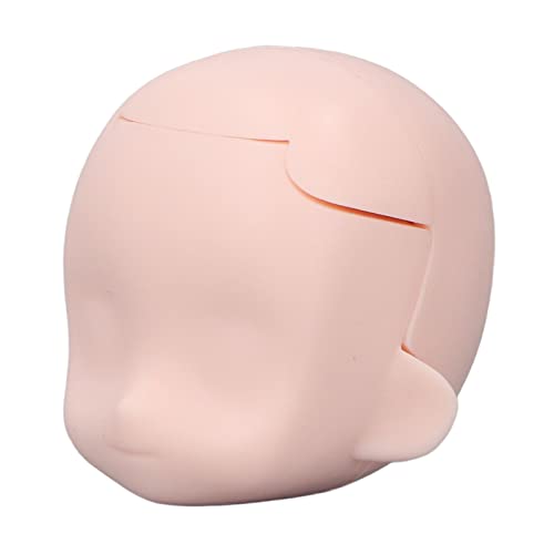 BONKZEBU Leere Puppenkopf 1/12, Kugelgelenk Puppe DIY Make -up Exquisit, Abnehmbarer Plastikzementpuppenkopf, Langlebiger Kugelgelenkkopf, Leichtes Tragbares Puppenkopf (Rosa) von BONKZEBU