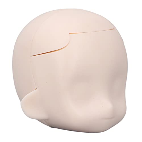 BONKZEBU Leere Puppenkopf 1/12, Kugelgelenk Puppe DIY Make -up Exquisit, Abnehmbarer Plastikzementpuppenkopf, Langlebiger Kugelgelenkkopf, Leichtes Tragbares Puppenkopf (Super weiß) von BONKZEBU