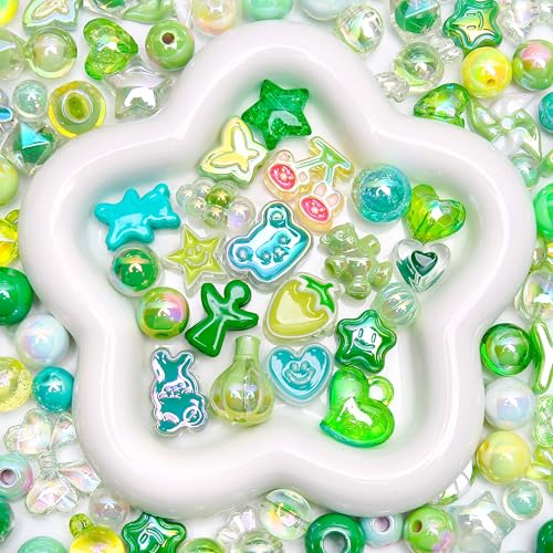 BONNY BOXX 100 g gemischte Premium-UV-beschichtete, schillernde Acrylperlen, Pastellfarben, Bastelperlen für Schmuckherstellung, DIY-Armbänder, Halsketten, Ohrringe, Schlüsselanhänger, Harzkunst BONNY BOXX 100 g gemischte Premium-UV-beschichtete, schillernde Acrylperlen, Pastellfarben, Bastelperlen für Schmuckherstellung, DIY-Armbänder, Halsketten, Ohrringe, Schlüsselanhänger, Harzkunst von BONNY BOXX