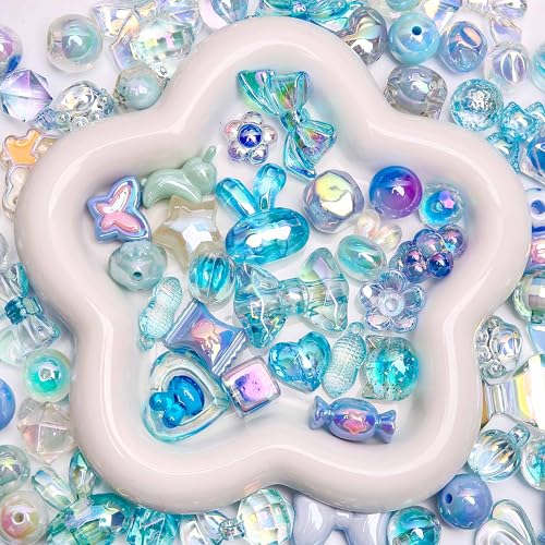 BONNY BOXX 100 g gemischte Premium-UV-beschichtete, schillernde Acrylperlen, Pastellfarben, Bastelperlen für Schmuckherstellung, DIY-Armbänder, Halsketten, Ohrringe, Schlüsselanhänger, Harzkunst BONNY BOXX 100 g gemischte Premium-UV-beschichtete, schillernde Acrylperlen, Pastellfarben, Bastelperlen für Schmuckherstellung, DIY-Armbänder, Halsketten, Ohrringe, Schlüsselanhänger, Harzkunst von BONNY BOXX