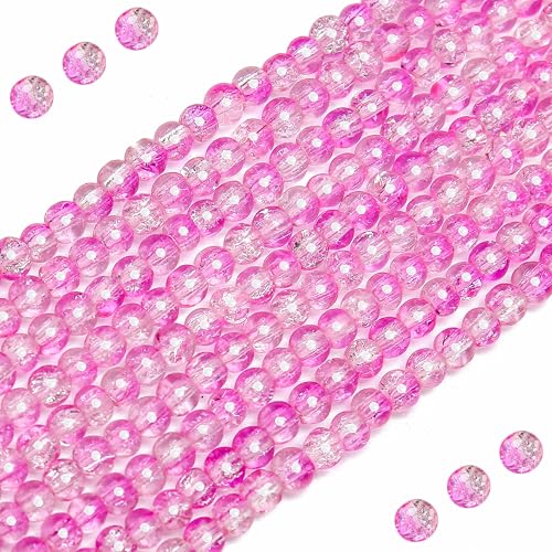 BONNY BOXX Runde Glasperlen für Schmuckherstellung, Armbänder und Halsketten, glatte Kristallperlen in verschiedenen Farben, 400 Stück, 4 mm, Rosa BONNY BOXX Runde Glasperlen für Schmuckherstellung, Armbänder und Halsketten, glatte Kristallperlen in verschiedenen Farben, 400 Stück, 4 mm, Rosa von BONNY BOXX