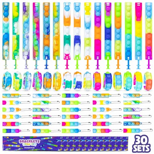 Armband und Schlüsselanhänger Pop It Set 30 - BONNYCO | Mitgebsel Kindergeburtstag Gastgeschenke, Fidget Toys, Kleine Geschenke für Kinder, Mitbringsel Kindergeburtstag, Pinata Füllung Give Aways Armband und Schlüsselanhänger Pop It Set 30 - BONNYCO | Mitgebsel Kindergeburtstag Gastgeschenke, Fidget Toys, Kleine Geschenke für Kinder, Mitbringsel Kindergeburtstag, Pinata Füllung Give Aways von BONNYCO