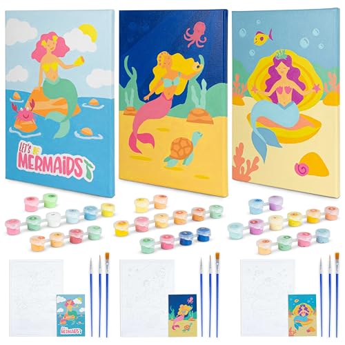 BONNYCO Malen nach Zahlen Kinder Meerjungfrauen 3 Stück Meerjungfrau Geschenke Mädchen Junge, Bastelset Kinder, Malen nach Zahlen mit Rahmen, Paint by Numbers | Bastelset Mädchen, Kreativ Set BONNYCO Malen nach Zahlen Kinder Meerjungfrauen 3 Stück Meerjungfrau Geschenke Mädchen Junge, Bastelset Kinder, Malen nach Zahlen mit Rahmen, Paint by Numbers | Bastelset Mädchen, Kreativ Set von BONNYCO