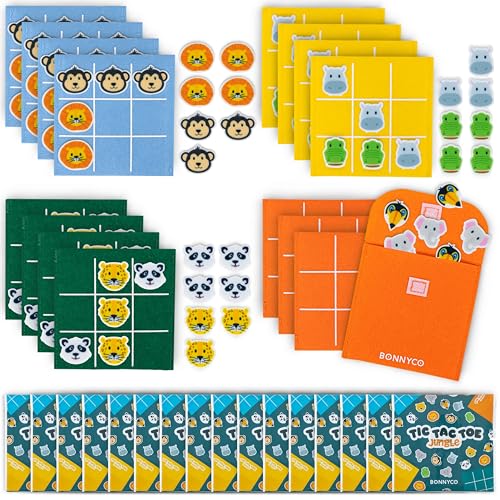 BONNYCO Tic Tac Toe Tiere Mitgebsel Kindergeburtstag Gastgeschenke 16 Stück Tik Tak Toe Kleine Geschenke für Kinder Give Aways Kindergeburtstag Mitgebsel Set, Pinata Füllung Mini Spielzeug Schüler BONNYCO Tic Tac Toe Tiere Mitgebsel Kindergeburtstag Gastgeschenke 16 Stück Tik Tak Toe Kleine Geschenke für Kinder Give Aways Kindergeburtstag Mitgebsel Set, Pinata Füllung Mini Spielzeug Schüler von BONNYCO