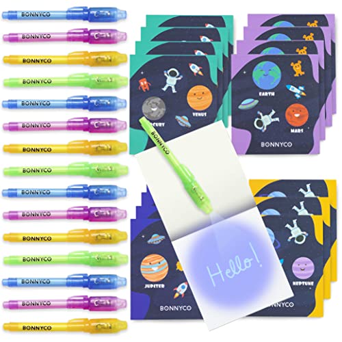 BONNYCO UV Stift und Notizbuch, 16 Stück Weltraum Weltraum Mitgebsel Kindergeburtstag | Weltraum Kindergeburtstag Gastgeschenke, Adventskalender und Kleine Geschenke für Kinder, Geburtstagsdeko BONNYCO UV Stift und Notizbuch, 16 Stück Weltraum Weltraum Mitgebsel Kindergeburtstag | Weltraum Kindergeburtstag Gastgeschenke, Adventskalender und Kleine Geschenke für Kinder, Geburtstagsdeko von BONNYCO