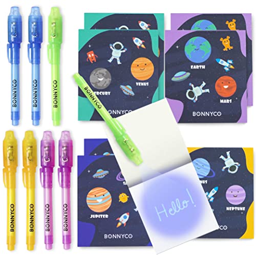 BONNYCO UV Stift und Notizbuch, 8 Stück Weltraum Weltraum Mitgebsel Kindergeburtstag | Weltraum Kindergeburtstag Gastgeschenke, Adventskalender und Kleine Geschenke für Kinder, Geburtstagsdeko BONNYCO UV Stift und Notizbuch, 8 Stück Weltraum Weltraum Mitgebsel Kindergeburtstag | Weltraum Kindergeburtstag Gastgeschenke, Adventskalender und Kleine Geschenke für Kinder, Geburtstagsdeko von BONNYCO