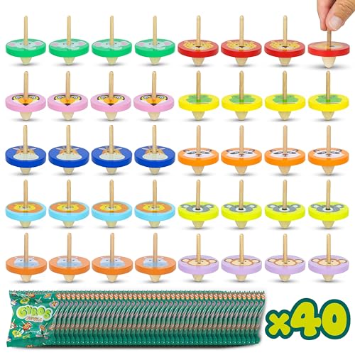 Kreisel für Kinder Stück 40 - BONNYCO | Mitgebsel Kindergeburtstag Gastgeschenke, Kleine Geschenke für Kinder | Mitbringsel Kindergeburtstag Mitgebsel Set Give Aways, Pinata Füllung | Kreisel Holz Kreisel für Kinder Stück 40 - BONNYCO | Mitgebsel Kindergeburtstag Gastgeschenke, Kleine Geschenke für Kinder | Mitbringsel Kindergeburtstag Mitgebsel Set Give Aways, Pinata Füllung | Kreisel Holz von BONNYCO