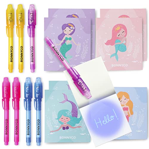 BONNYCO UV Stift und Notizbuch, 8 Stück Meerjungfrau Mitgebsel Kindergeburtstag Mädchen | Kindergeburtstag Gastgeschenke, Adventskalender und Kleine Geschenke für Kinder, Meerjungfrau Deko BONNYCO UV Stift und Notizbuch, 8 Stück Meerjungfrau Mitgebsel Kindergeburtstag Mädchen | Kindergeburtstag Gastgeschenke, Adventskalender und Kleine Geschenke für Kinder, Meerjungfrau Deko von BONNYCO