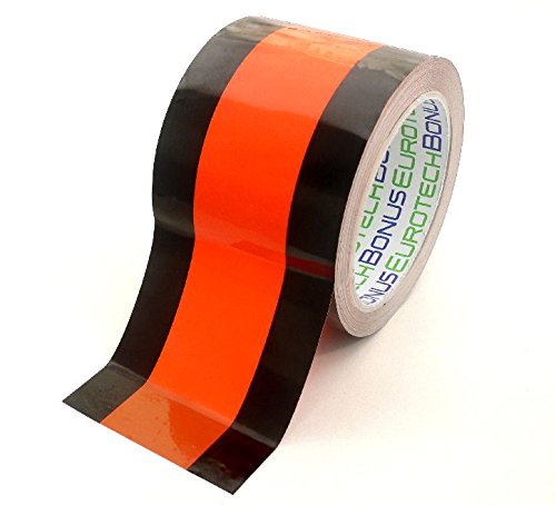 BONUS Eurotech 1BL28.00.0075/033 Klebeband zum vorübergehenden Außerkraftsezten von Verkehrszeichen, Klebstoff auf Kautschuk Basis, Länge 33 m x Breite 75 mm x Dicke 0,11 mm, Schwarz/Orange BONUS Eurotech 1BL28.00.0075/033 Klebeband zum vorübergehenden Außerkraftsezten von Verkehrszeichen, Klebstoff auf Kautschuk Basis, Länge 33 m x Breite 75 mm x Dicke 0,11 mm, Schwarz/Orange von BONUS Eurotech
