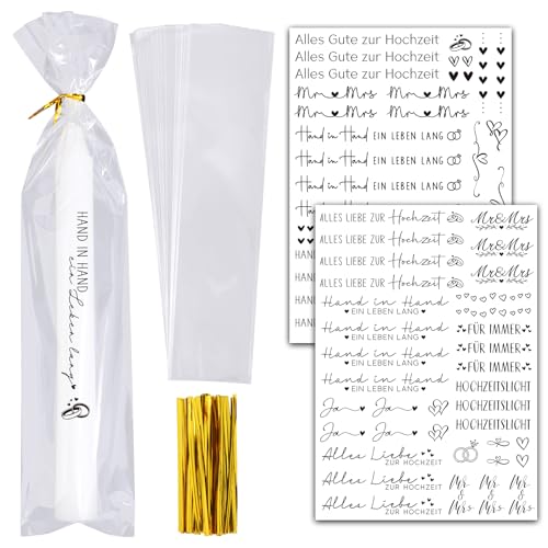 2 Blatt Kerzen Tattoos Folie Hochzeit Kerzen Aufkleber Wasserschiebfolie Hochzeitskerze Selber Gestalten Geschenk Kerzensticker Rub Ons mit 50 Kleine Kerzentüten Hochzeitsdeko für Kerzen Tassen von BOOMTOP