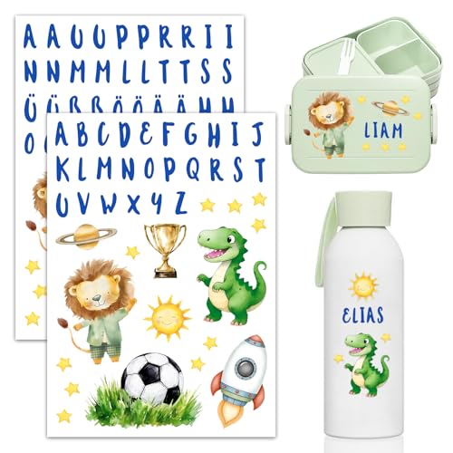 2x Aufkleber für Trinkflaschen Brotdose Wasserfest Rub On Sticker Fußball Dinosaurier Schulkind Einschulung Geschenk Personalisiert Trinkflasche Kinder Namen Fahrrad Aufkleber Buchstaben Rub Ons Folie 2x Aufkleber für Trinkflaschen Brotdose Wasserfest Rub On Sticker Fußball Dinosaurier Schulkind Einschulung Geschenk Personalisiert Trinkflasche Kinder Namen Fahrrad Aufkleber Buchstaben Rub Ons Folie von BOOMTOP