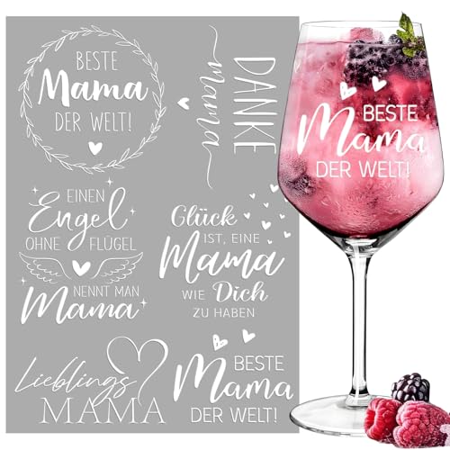 6 Stück Mama Glas Personalisiert Aufkleber Geschenk Rub On Sticker Beste Mama der Welt Geschenke Gläser Aufkleber Weiß Rub Ons Folie Weinglas Transferfolie DIY Weihnachten Geburtstag Geschenk 6 Stück Mama Glas Personalisiert Aufkleber Geschenk Rub On Sticker Beste Mama der Welt Geschenke Gläser Aufkleber Weiß Rub Ons Folie Weinglas Transferfolie DIY Weihnachten Geburtstag Geschenk von BOOMTOP
