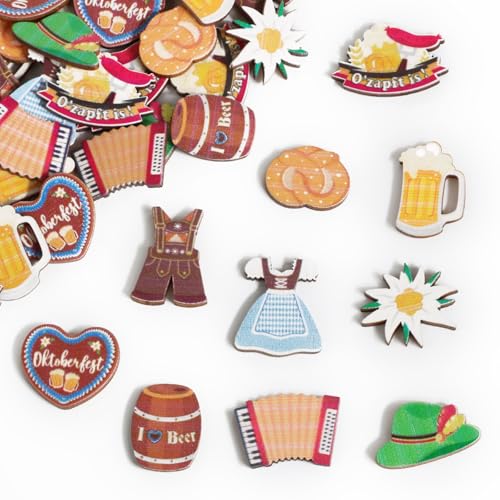 BOOMTOP 100pcs Streudeko Oktoberfest Holz Konfetti Bayern Streuteile Tischdeko Bunt Edelweiss Bier Dirndl Brezel Lederhose Oktoberfest Wiesn Tischdekoration Bayerische Dekoration ca. 3-5 cm BOOMTOP 100pcs Streudeko Oktoberfest Holz Konfetti Bayern Streuteile Tischdeko Bunt Edelweiss Bier Dirndl Brezel Lederhose Oktoberfest Wiesn Tischdekoration Bayerische Dekoration ca. 3-5 cm von BOOMTOP