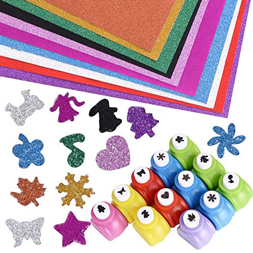 BOOMTOP 12 Motivstanzer 10 Glitzerfolie Selbstklebend Papier Stanzer Glitzer Klebefolie Weihnachten Papierstanzer Motivlocher Glänzend Bastelpapier Glitter Deko Folie Dekopapier Dekofolie Bastelfolie BOOMTOP 12 Motivstanzer 10 Glitzerfolie Selbstklebend Papier Stanzer Glitzer Klebefolie Weihnachten Papierstanzer Motivlocher Glänzend Bastelpapier Glitter Deko Folie Dekopapier Dekofolie Bastelfolie von BOOMTOP