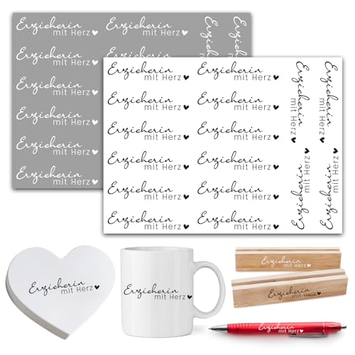 BOOMTOP 2 Blatt Rub On Sticker Erzieherin Abschiedsgeschenke Transferaufkleber Erzieherin mit Herz Geschenk Aufkleber Rub Ons Folie Kindergarten Sprüche Deutsch Schwarz Weiß für Glas Holz Gips BOOMTOP 2 Blatt Rub On Sticker Erzieherin Abschiedsgeschenke Transferaufkleber Erzieherin mit Herz Geschenk Aufkleber Rub Ons Folie Kindergarten Sprüche Deutsch Schwarz Weiß für Glas Holz Gips von BOOMTOP