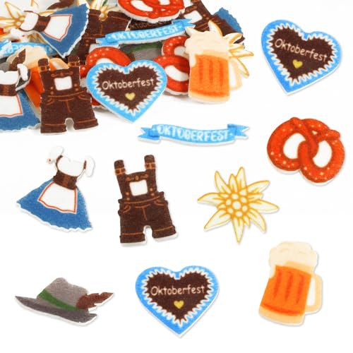 BOOMTOP 40 Stück Streudeko Oktoberfest Filz Konfetti Bayern Streuteile Tischdeko Edelweiss Bier Dirndl Brezel Lederhose Oktoberfest Wiesn Tischdekoration Bayerische Dekoration ca. 1-4 cm BOOMTOP 40 Stück Streudeko Oktoberfest Filz Konfetti Bayern Streuteile Tischdeko Edelweiss Bier Dirndl Brezel Lederhose Oktoberfest Wiesn Tischdekoration Bayerische Dekoration ca. 1-4 cm von BOOMTOP